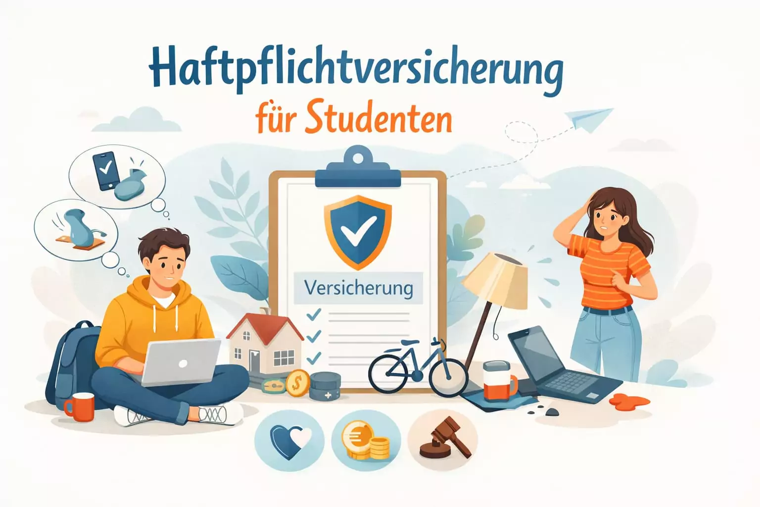 Haftpflichtversicherung für Studenten: Sicher durchs Studium