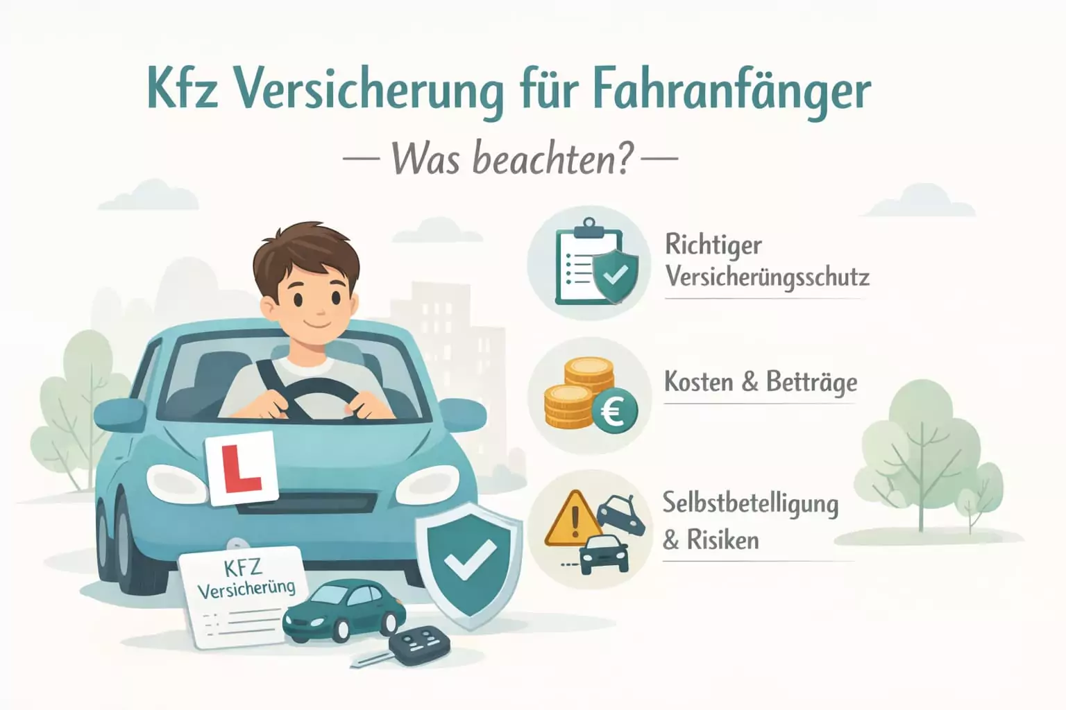 Kfz Versicherung für Fahranfänger – Was beachten?