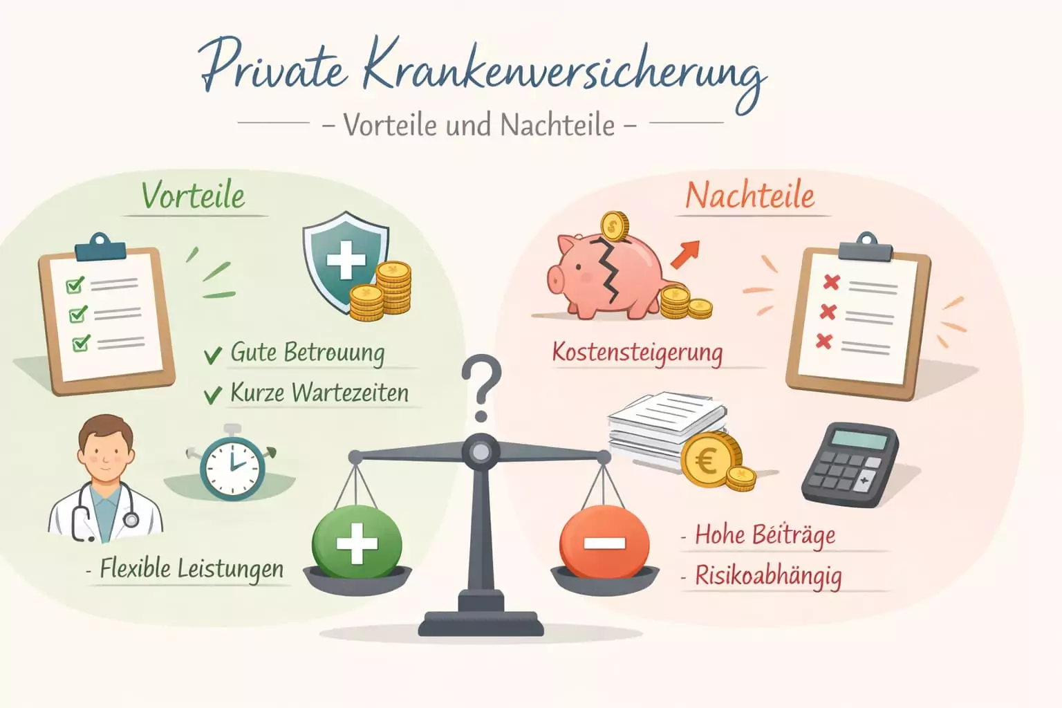 Nachteile der Private Krankenversicherung