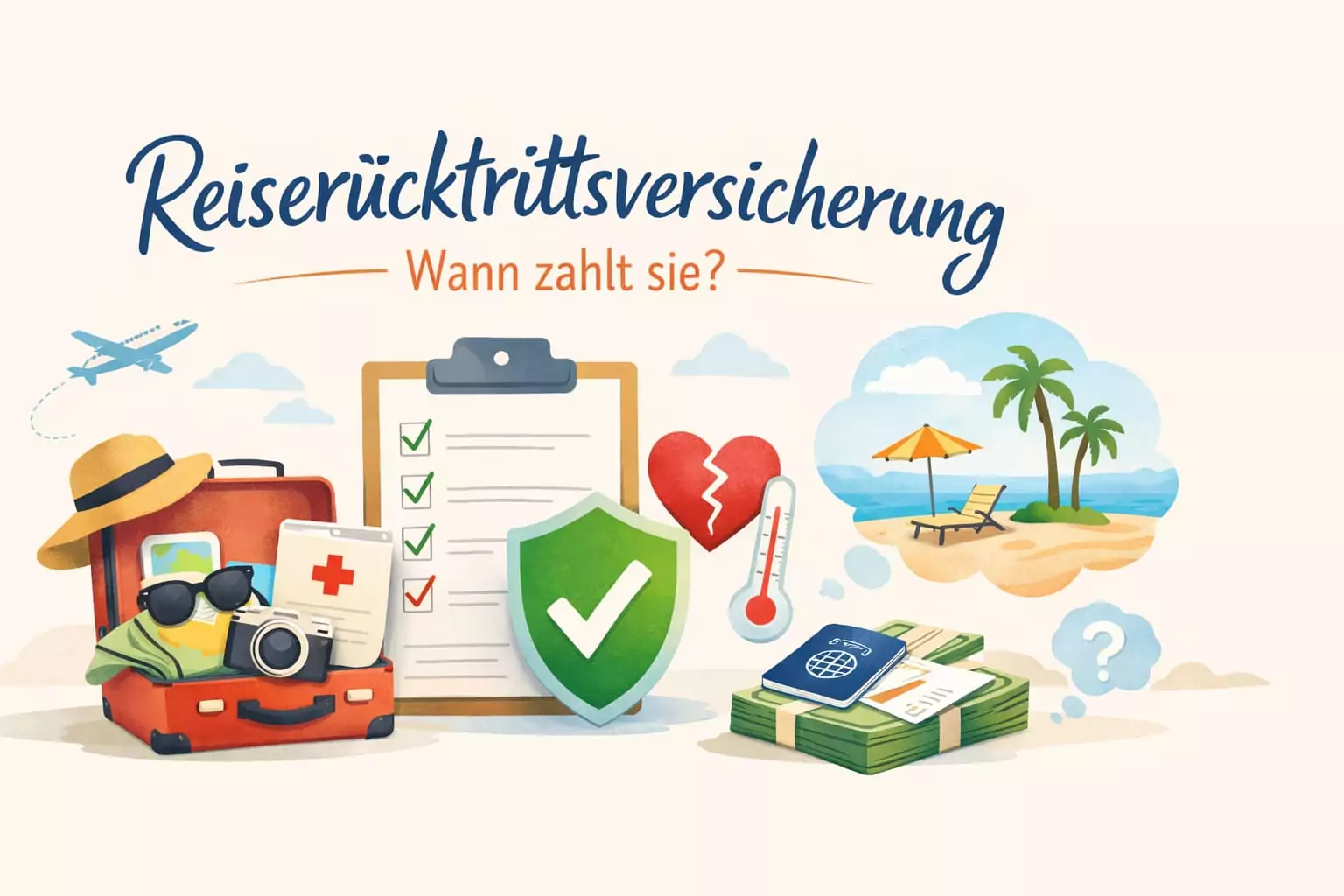 Reiserücktrittsversicherung – Wann zahlt sie?