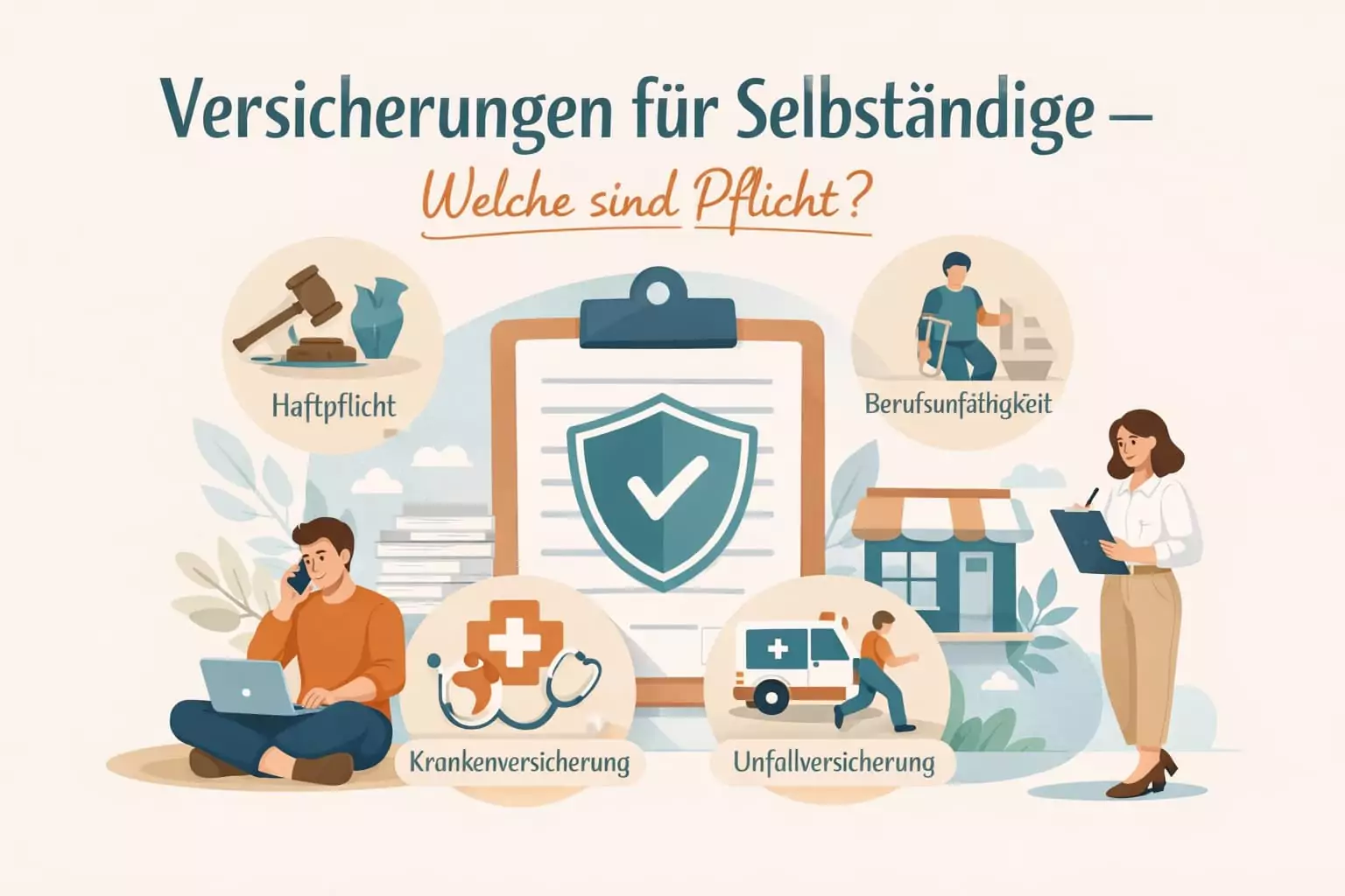 Versicherungen für Selbständige – Welche sind Pflicht?