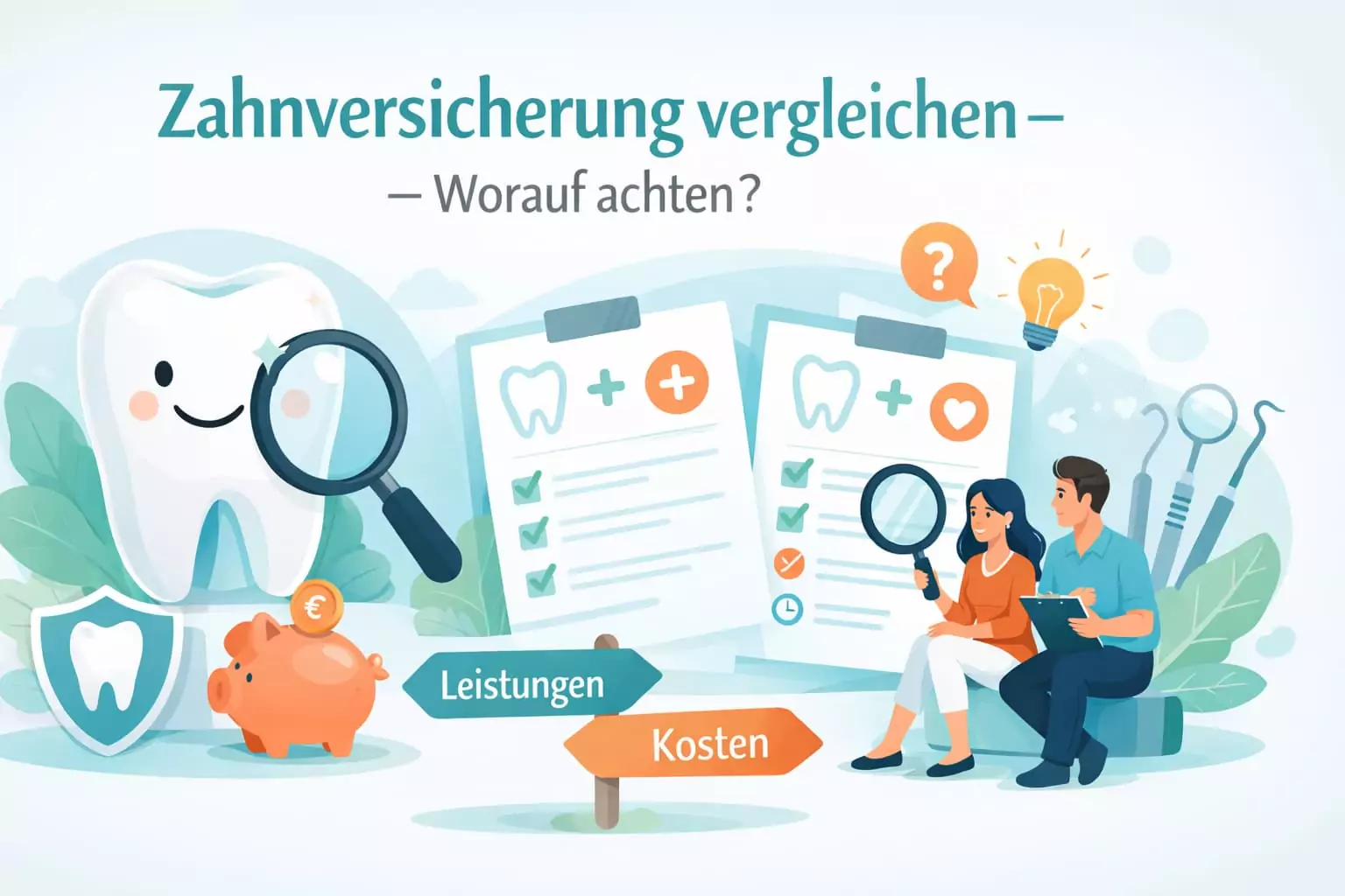 Zahnversicherung vergleichen – Worauf achten?
