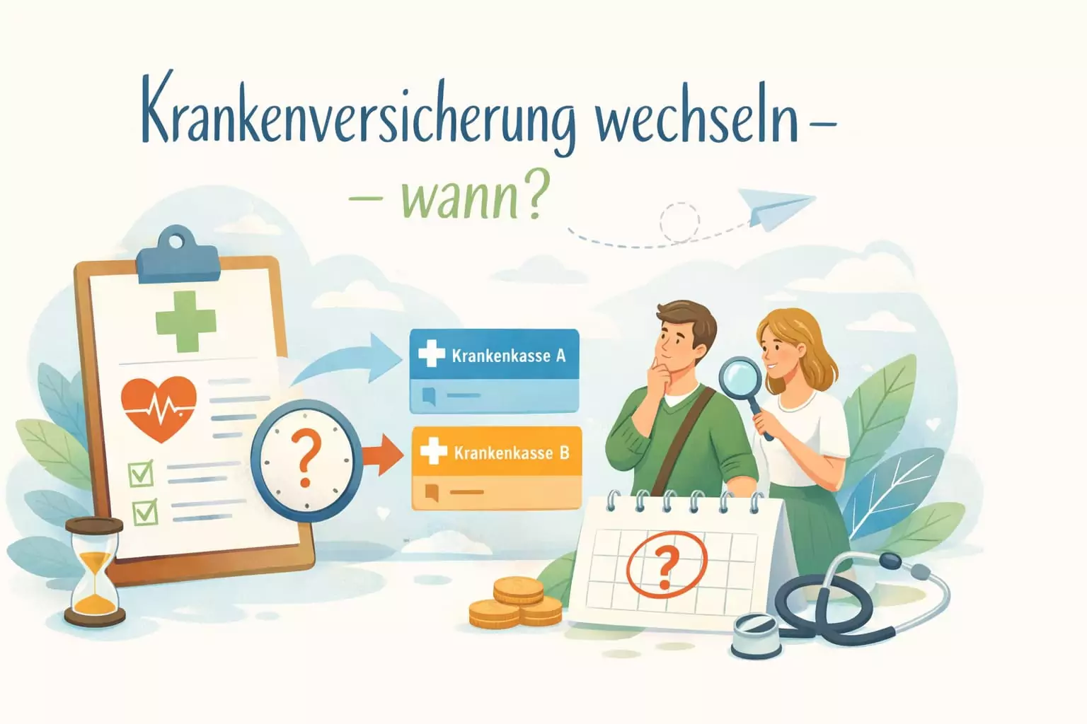 Krankenversicherung wechseln wann – der beste Zeitpunkt